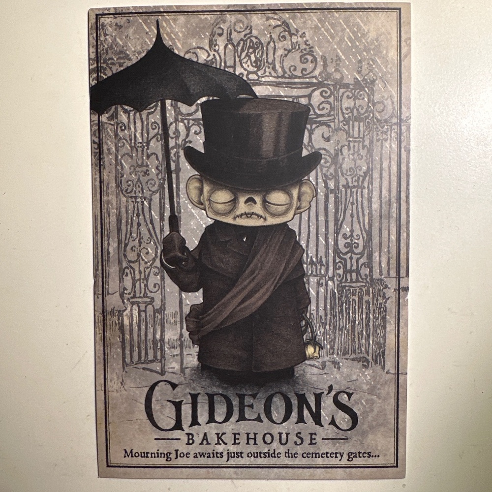 Gideon’s Bakehouse April menu card